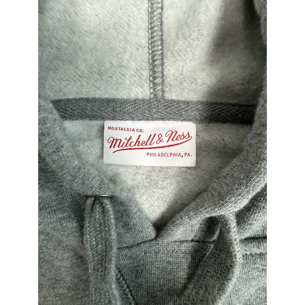 Mitchell Ness FL Gators Throwback Vault Pullover Hoodie SS Sweatshirt Gray Men's
